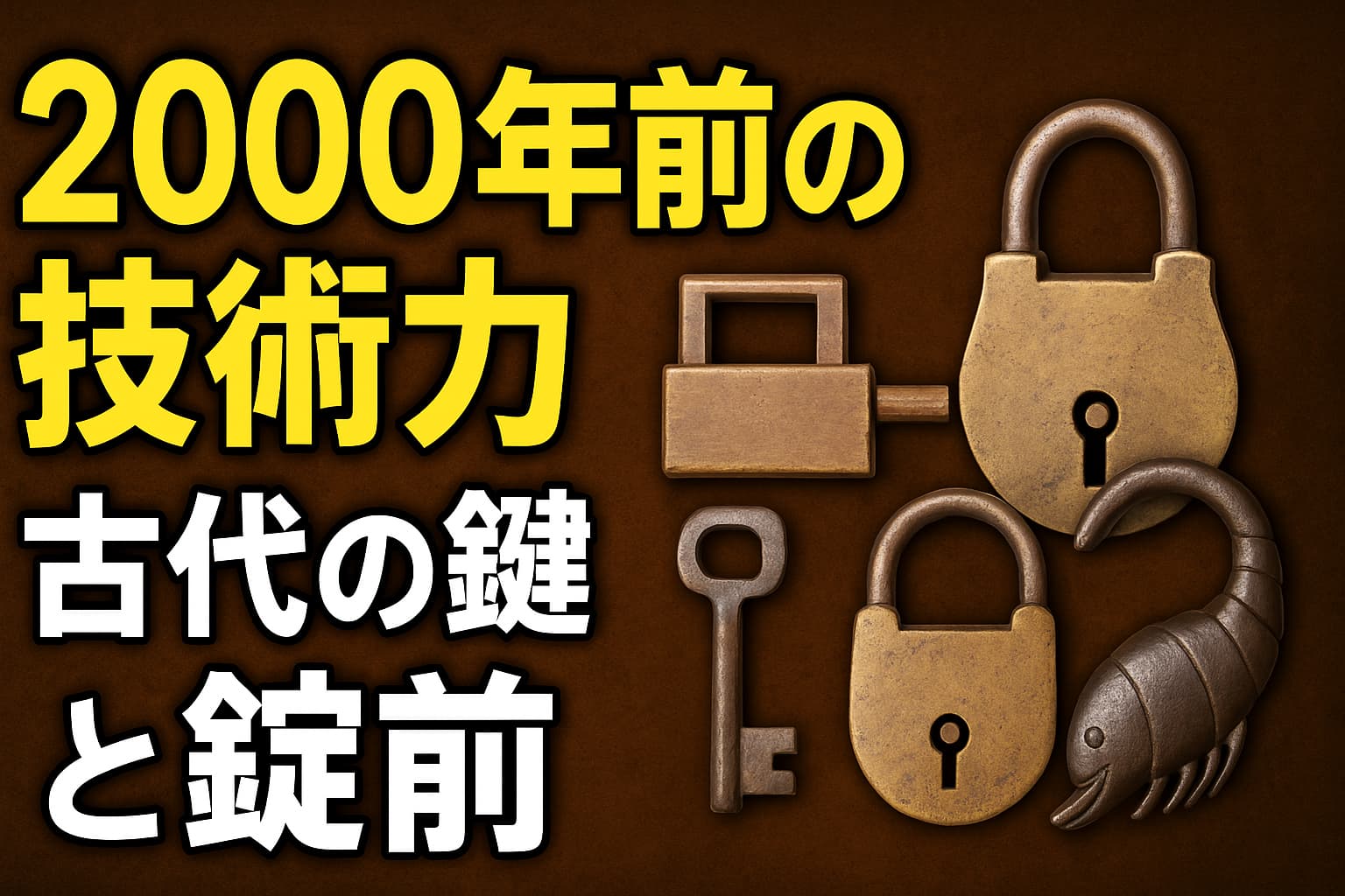 2000年前の技術力に驚愕！世界中の古代の鍵と錠前まとめ | ビバラク