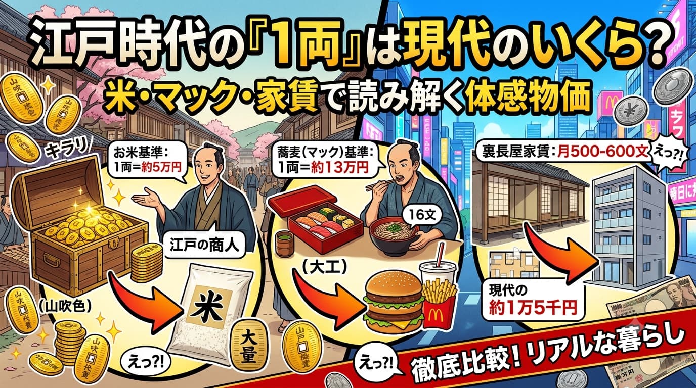 昔 の 一 両 は 今 の いくら
